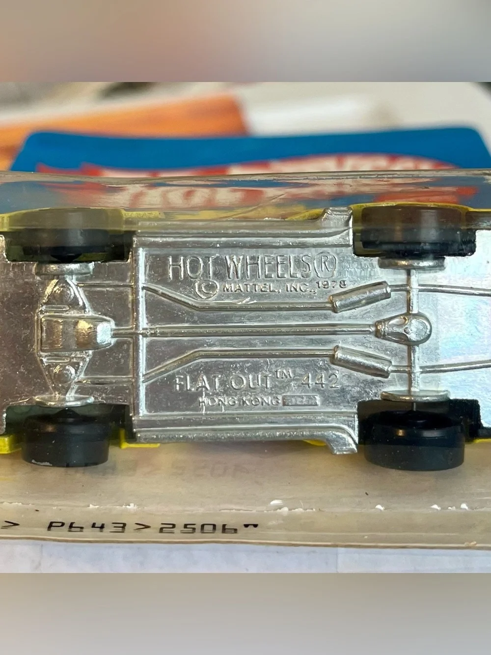 Hot Wheels Mattel The Hot Ones Flat Out 442 Kids Toy Car - Yellow 1980 Hong Kong